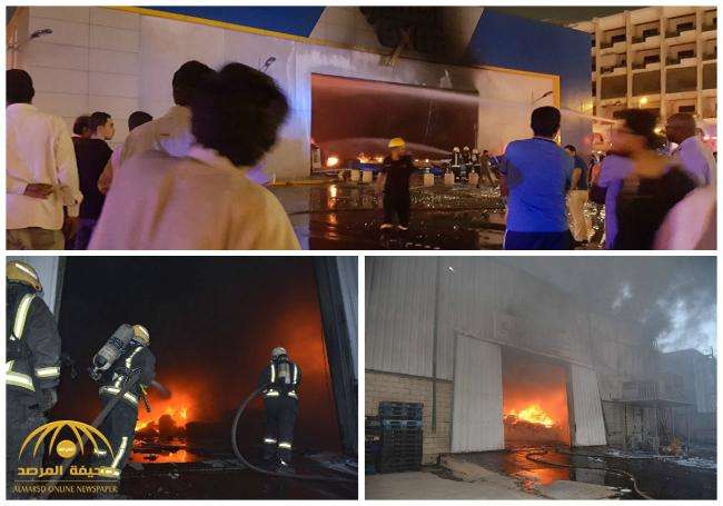 صور حريق في جدة في متجر اكسترا للاجهزة الكهربائية والدفاع المدني يباشر العمل 9