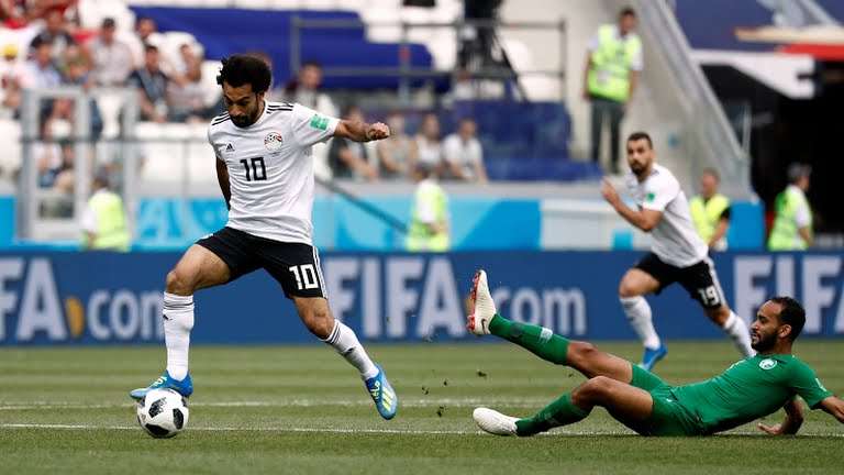 ملخص نتيجة أهداف مباراة مصر والسعودية في كأس العام 2018