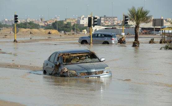 الكويت تغرق بسبب الأمطار التي هطلت خلال الأيام الماضية 1