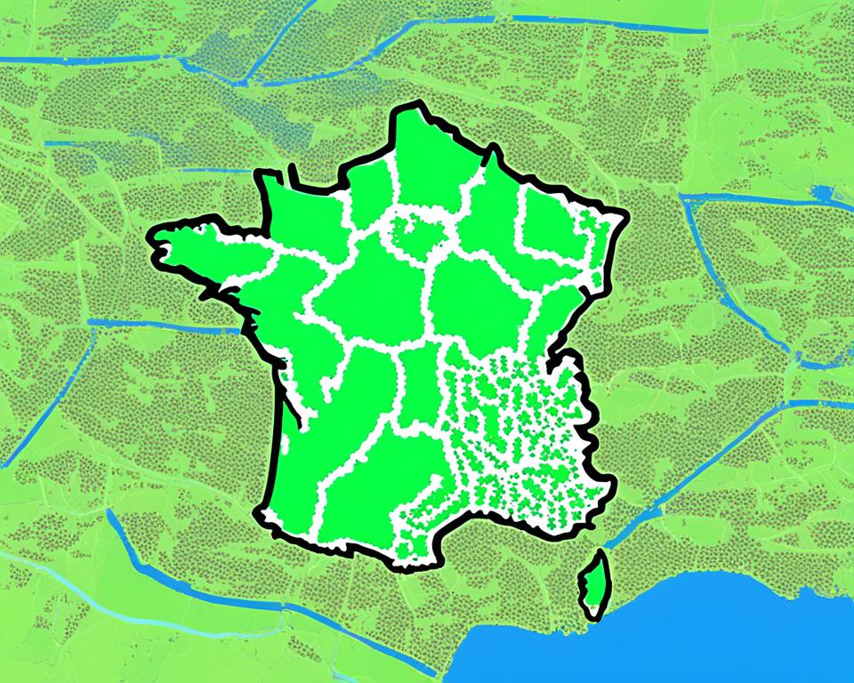 توزيع السكان في فرنسا