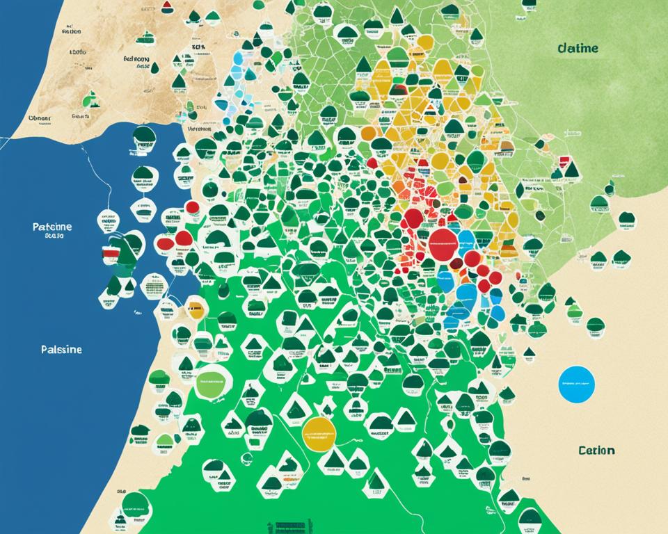 توزيع سكان فلسطين