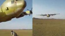 مشهد مرعب.. طيار سعودي ينفذ مناورة خطيرة بطائرة عسكرية في اليمن (صور)